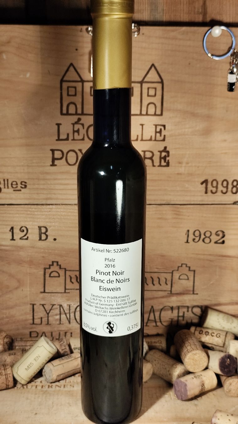 Vino: 2016 Eiswein Pinot Noir – Nuovo e nell'imballaggio originale da Büsserach venduto da Vintage-vins 2