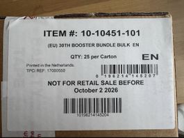 Pokémon 30th Booster Bundle Case – 25 Stück EN – Sealed