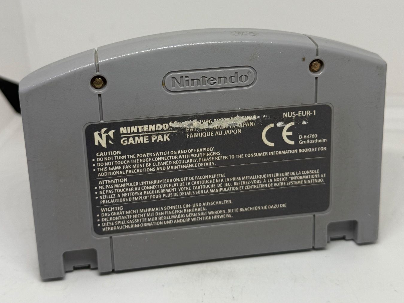 Nintendo Giochi: Lamborghini N64 Nintendo – Usato da Dietlikon venduto da NESFEVER 1