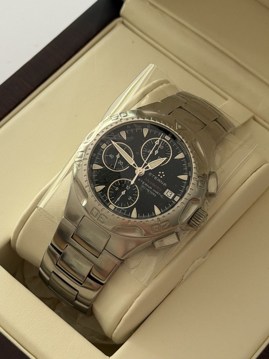 Eterna Orologi: Eterna Monterey Chronograph 120 Meter Automatic läuft – Usato da Schaffhausen venduto da Shshopsh 8