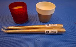 Lot de 4 bougies neuves/Set mit 4 Kerzen neu