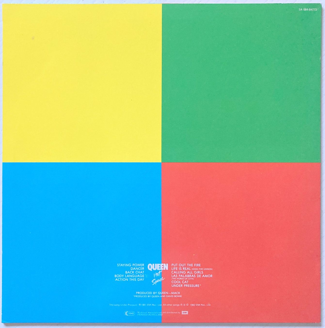Vinyles: QUEEN - HOT SPACE – D'occasion à Bottens par hotter-than-hell 1