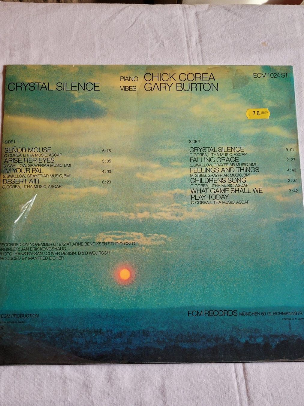 Dischi in vinile: Vinyle Corea / Burton "Crystal Silence" ECM – Usato da La Chaux-de-Fonds venduto da reu_kx5l 1