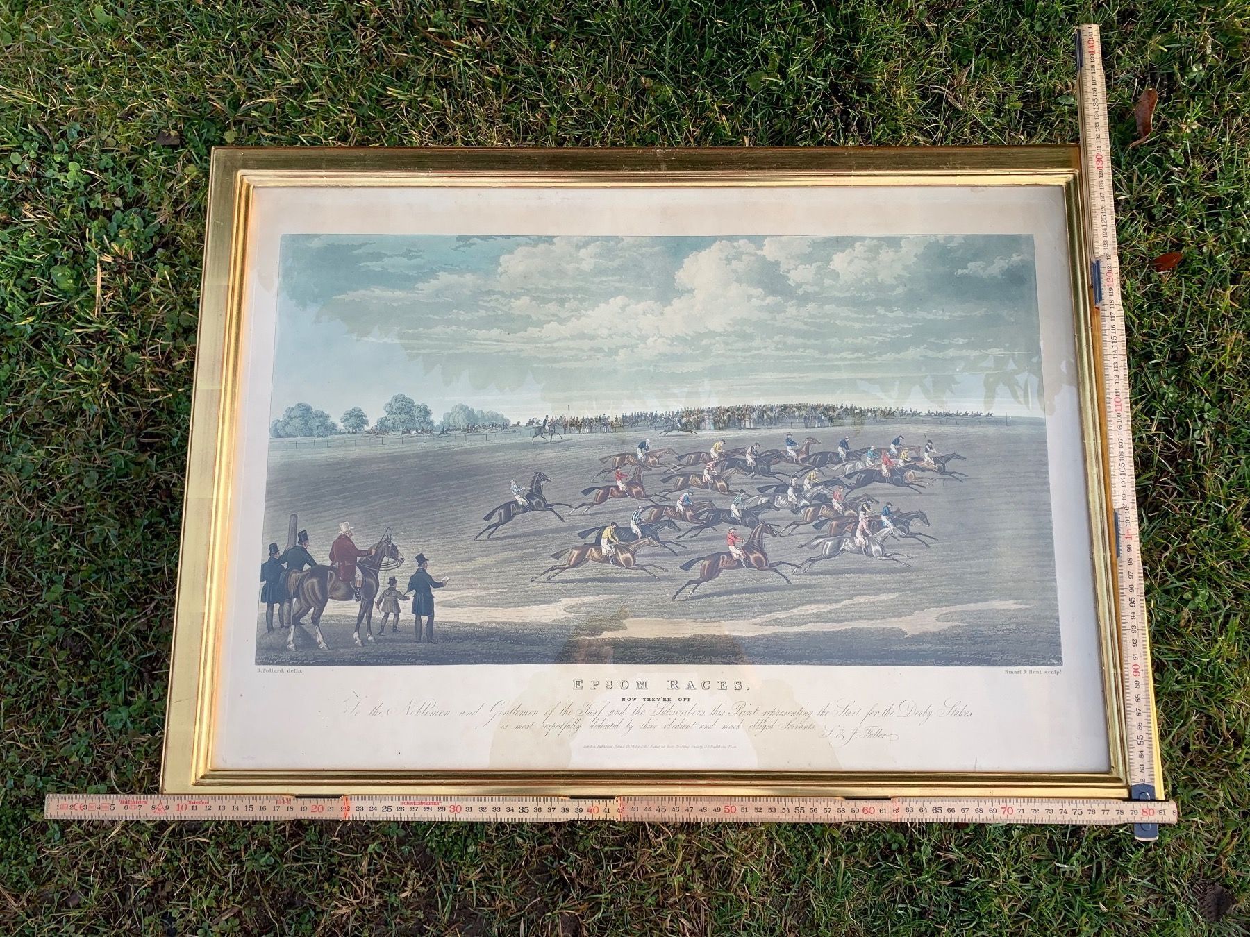 Kutschen: schönes Epsom Races Bild aus England – Gebraucht aus Feldbach von Olive1 9