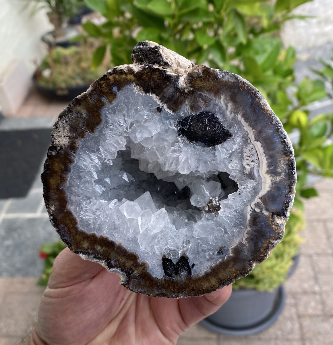 Minerali & Pietre curative: Schöne Achat Geode  – Usato da Selzach venduto da 321compac