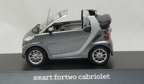Smart Modellautos: Smart Fortwo Cabriolet 2007-2016 grau / silber / schwarz – Neu und originalverpackt aus Gerlafingen von espero88 3