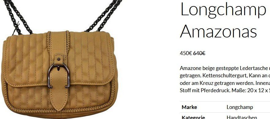 Longchamp Borse da donna: Longchamp AmazonasTasche / sac – Usato da Collonges venduto da arashee 2