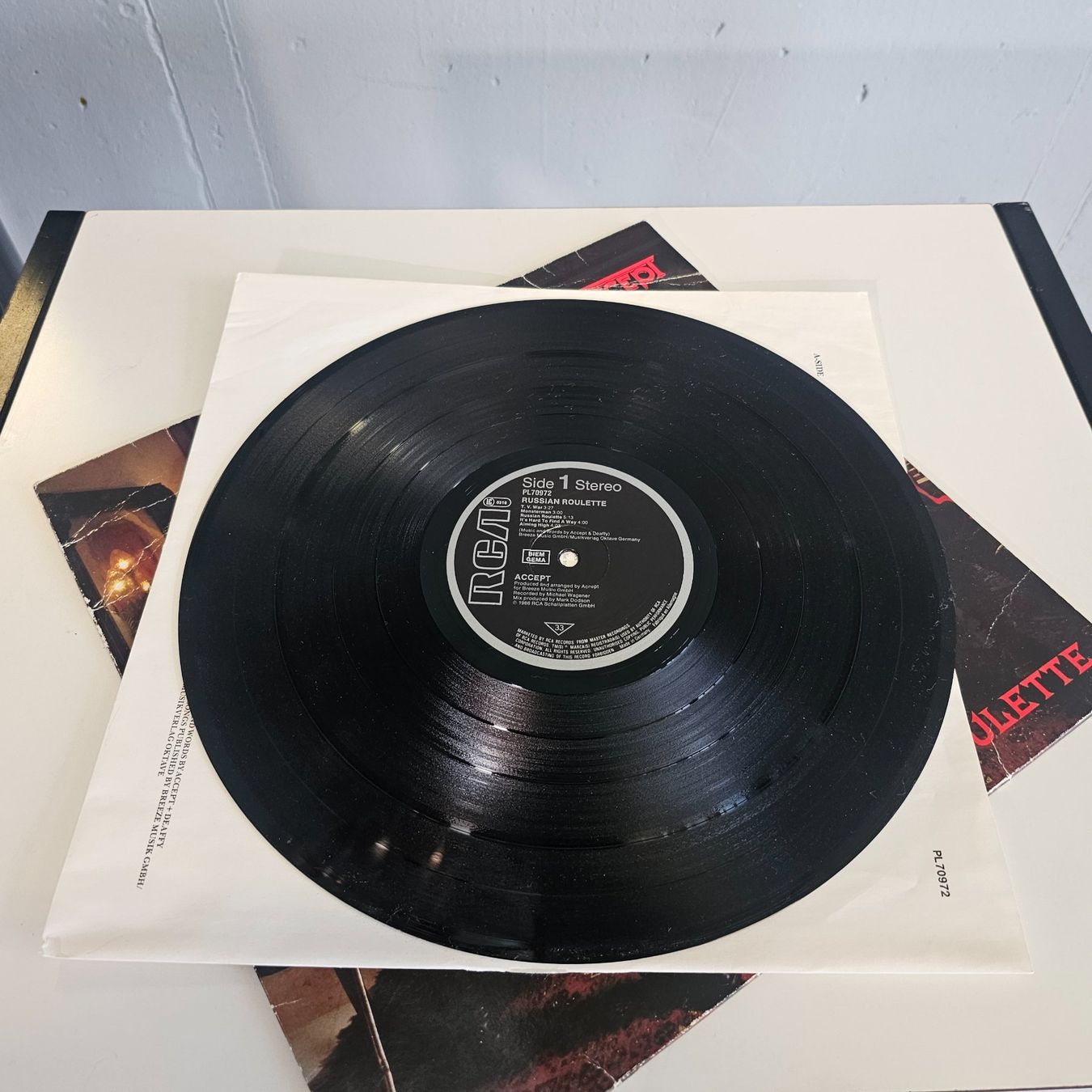 Schallplatten: LP Vinyl: Accept – Russian Roulette - 1986 – Gebraucht aus Nottwil von Wondewa-Shop 4