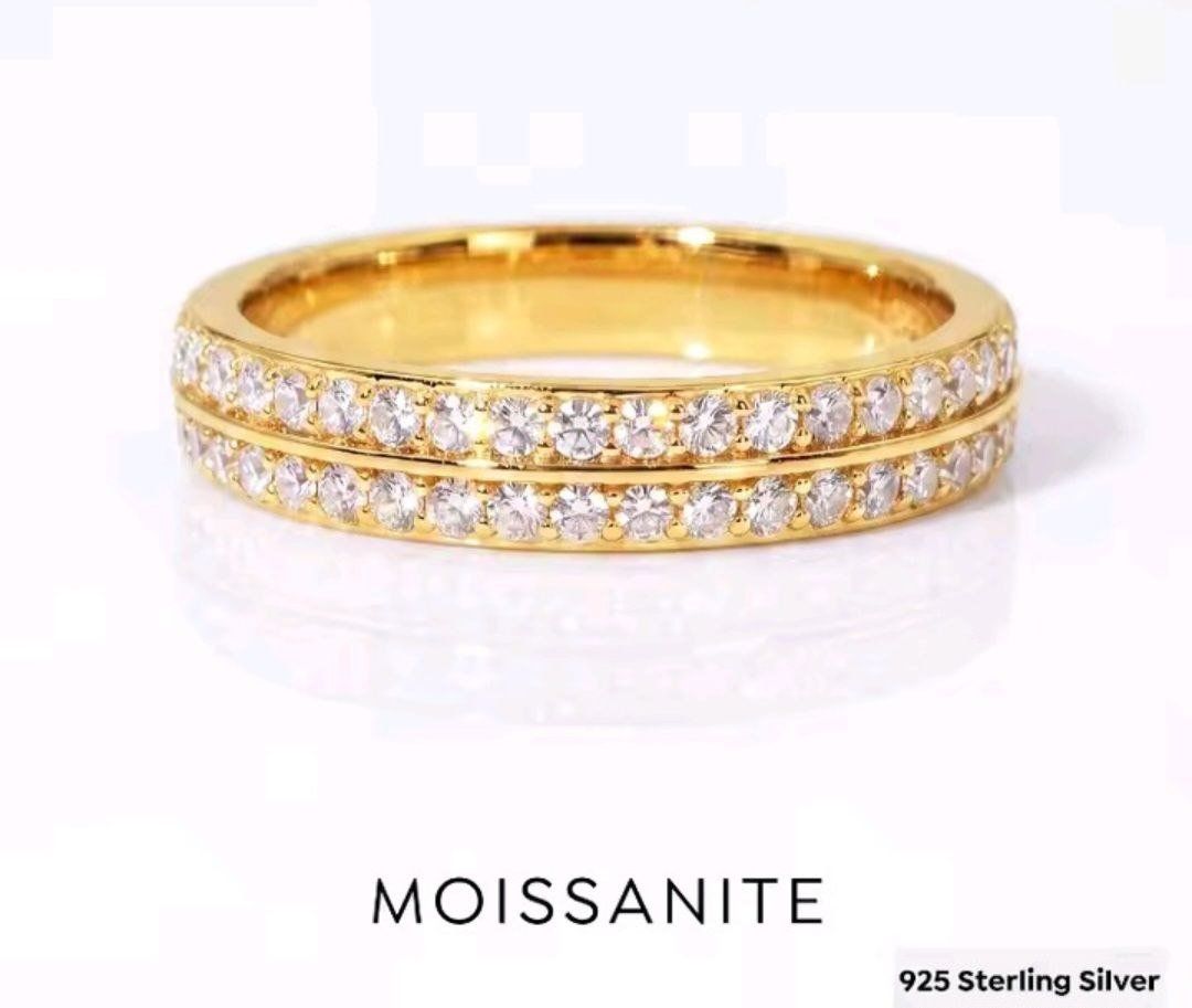 Anelli: Bague argent avec diamants de moissanite certifiés GRA – Nuovo e nell'imballaggio originale da Reconvilier venduto da Tsma67