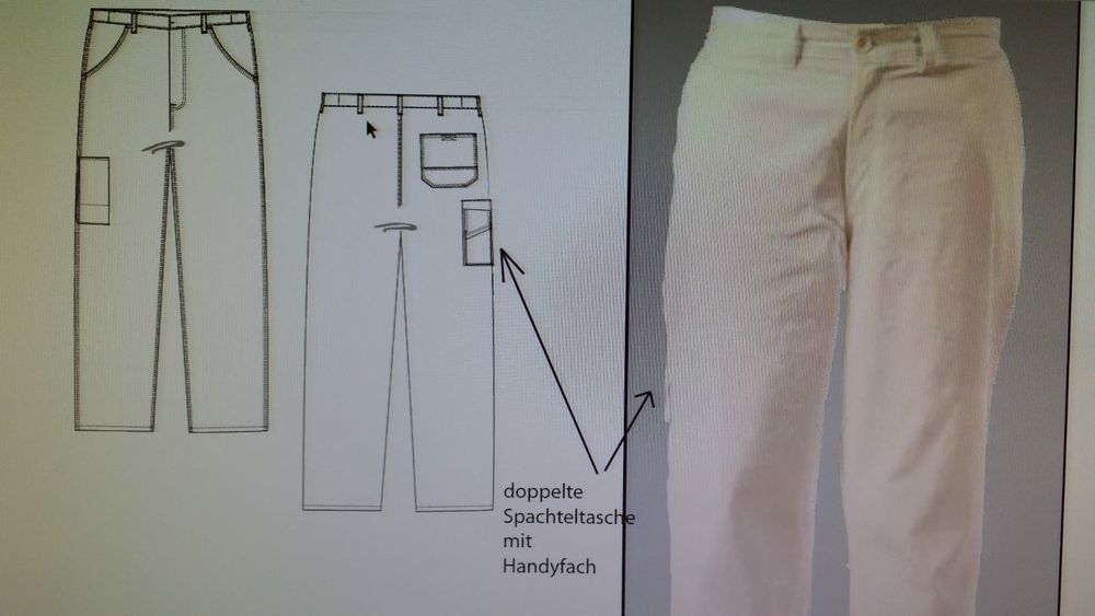 Pantaloni: Malerhose Gr 40 Baumwolle 100% – Nuovo (secondo la descrizione) da Bischofszell venduto da badza72 5