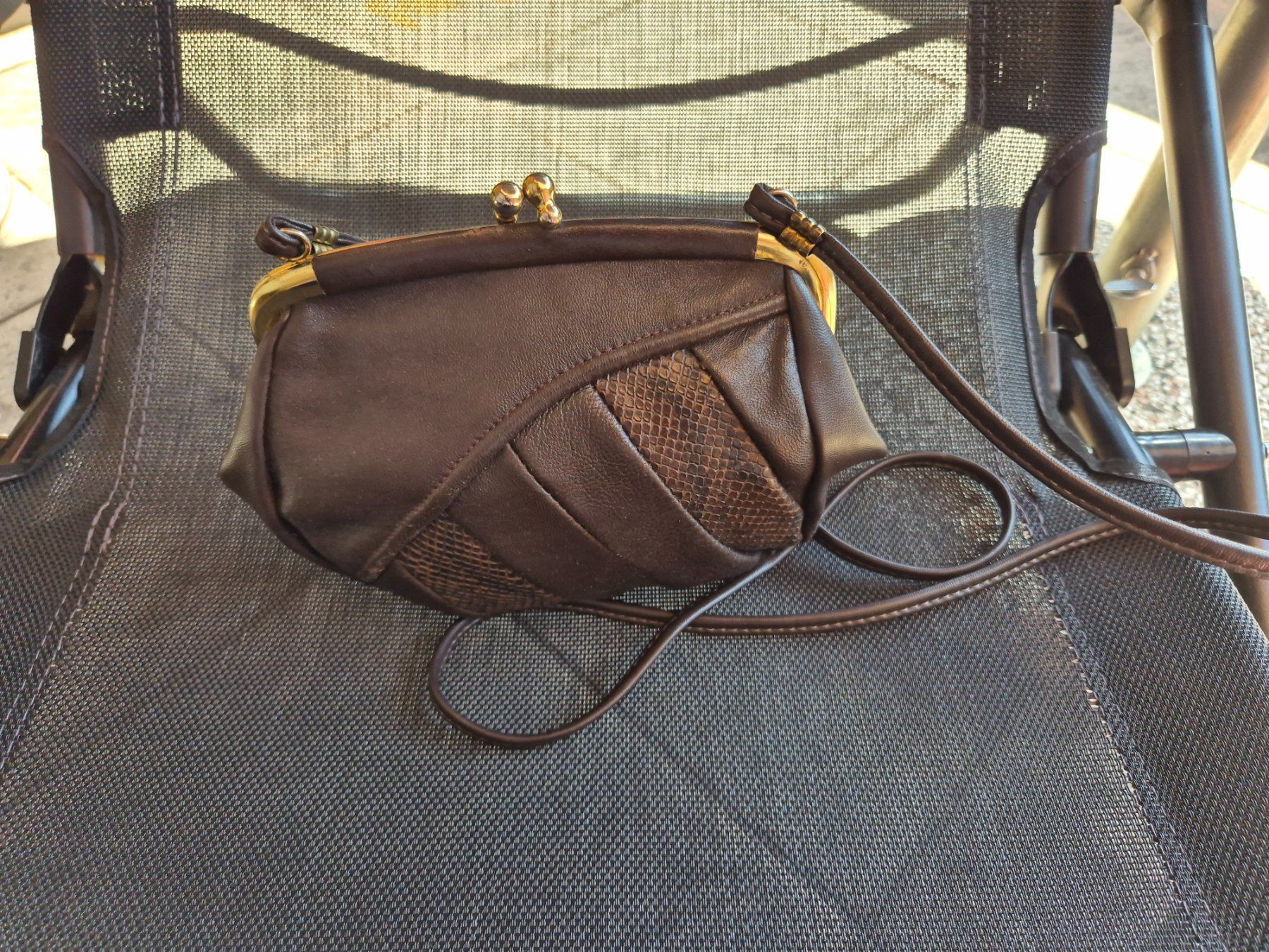 Borse da donna: Vintage-Look Clutch mit Kugelverschluss – Usato da Langenthal venduto da lsej