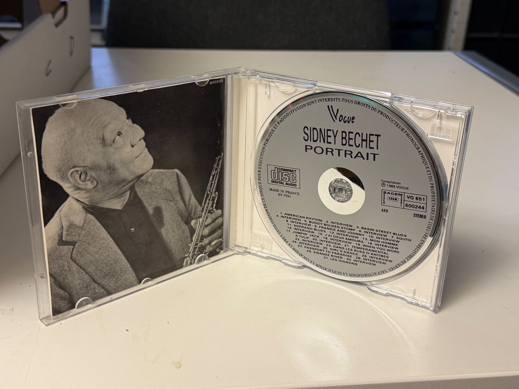 CD: Sidney Bechet - Portrait - HB21C – Usato da Küsnacht ZH venduto da Jazztilldawn 2