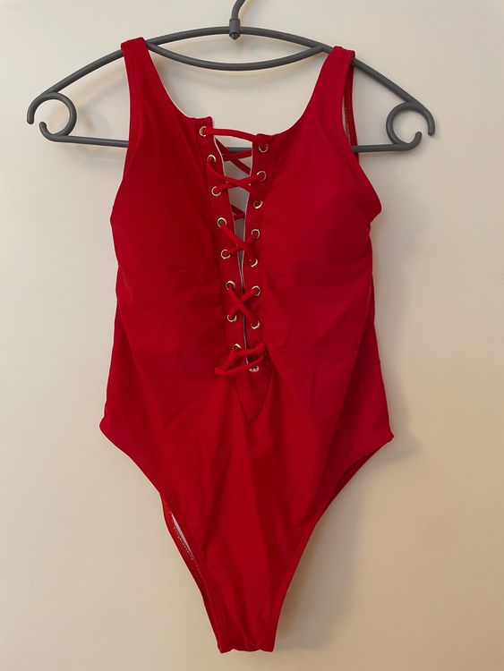 Maillot De Bain Une Pièce RASUREL Rouge Taille 85C - Neuf Avec étiquettes, Bonnet C