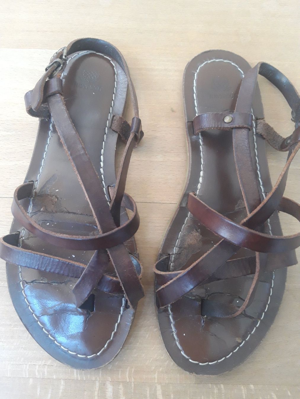 Scarpe da donna: Römer Riemen Sandallen Navyboot Leder Boho Ethno – Usato da Feuerthalen venduto da tanatha_st 5