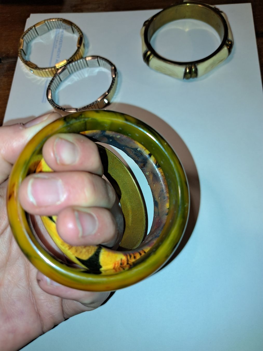 Armbänder & -reifen: Vintage Armreifen – Gebraucht aus Kölliken von Upcycling-by-Mc-TAM 4
