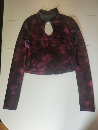 Pull en velours violet, taille S