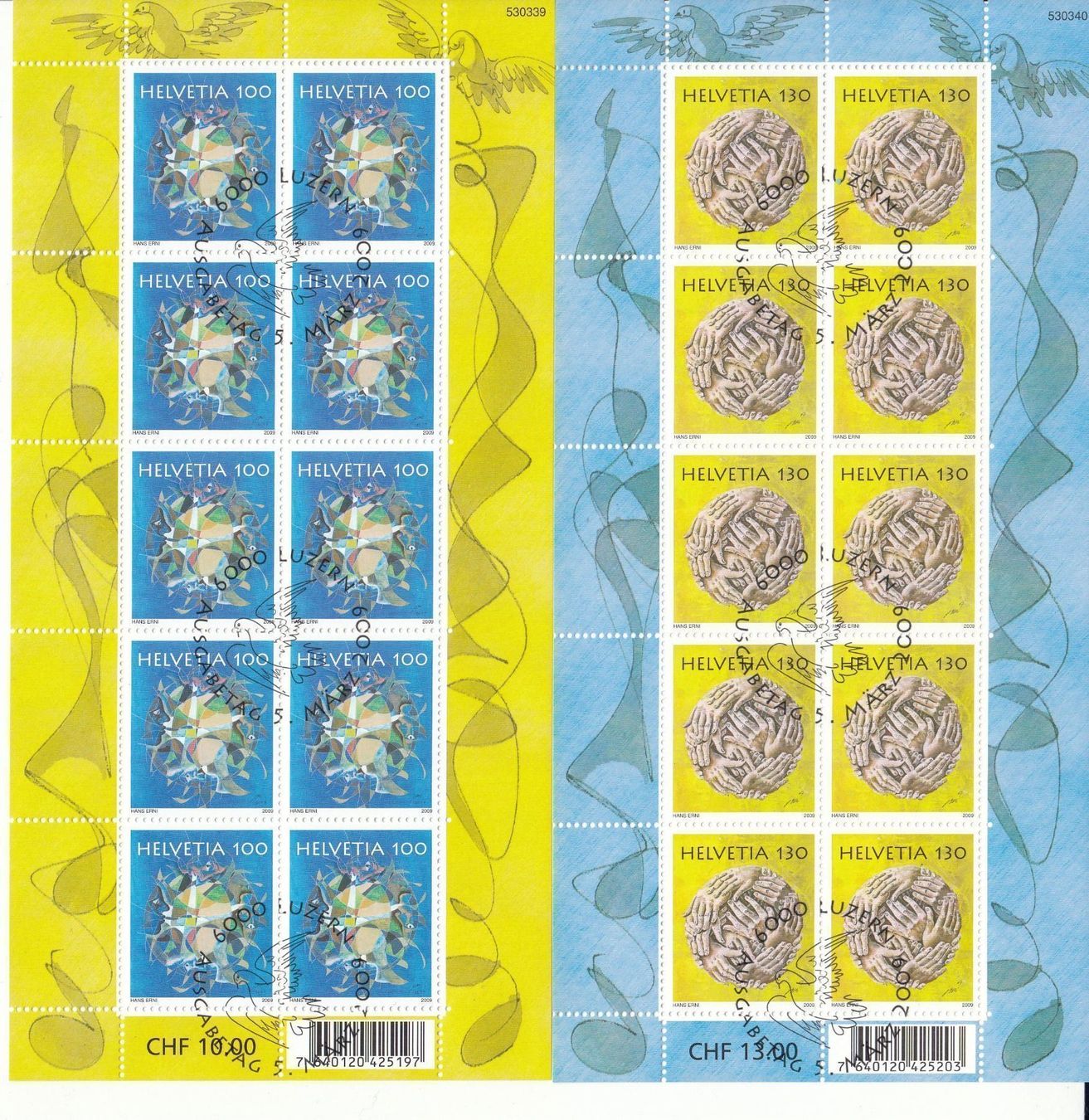 Tutti i francobolli: SBK 1297-1298 Kleinbogen mit ET – Usato da Bürglen TG venduto da StampGraf