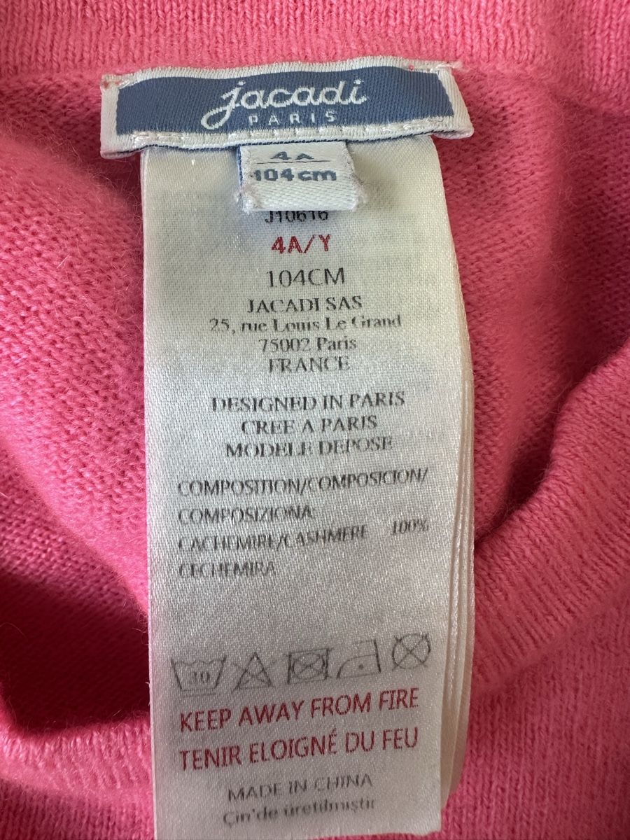 Jacadi Pullover & Sweatshirts: Jacadi Kaschmirpullover Pink Gr. 104 4Y – Gebraucht aus Wädenswil von Ktodat 5