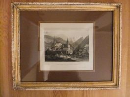 Stich Visp Viège et le Mont Rosa