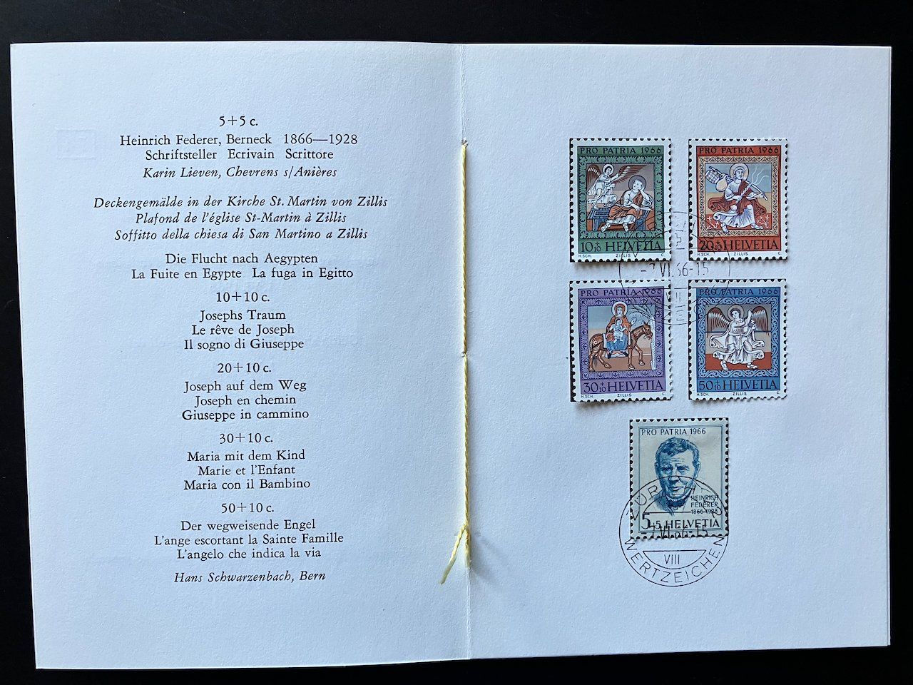Tous les timbres: 2 PTT-Folder 1966 – D'occasion à Nesslau par zueri6 2