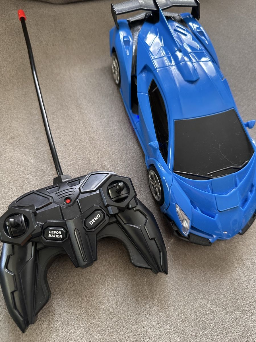Modellismo RC: Cooles Transformer Auto, ferngesteuert, blau, – Usato da Volketswil venduto da Fotohobby99 1