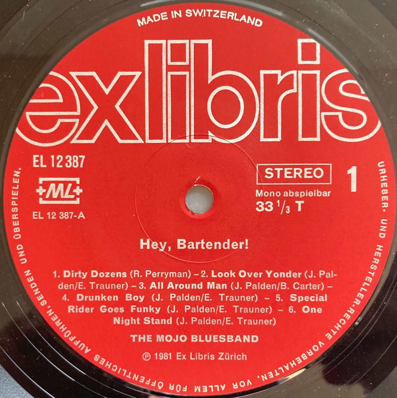 Schallplatten: THE MOJO BLUESBAND - HEY, BARTENDER ! – Gebraucht aus Poliez-Pittet von Newtown-Records 2
