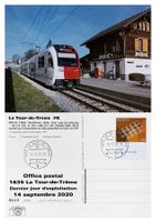 La Tour-de-Trême Gruyères Letzttag Post Bahn TPF Be 2/4 101
