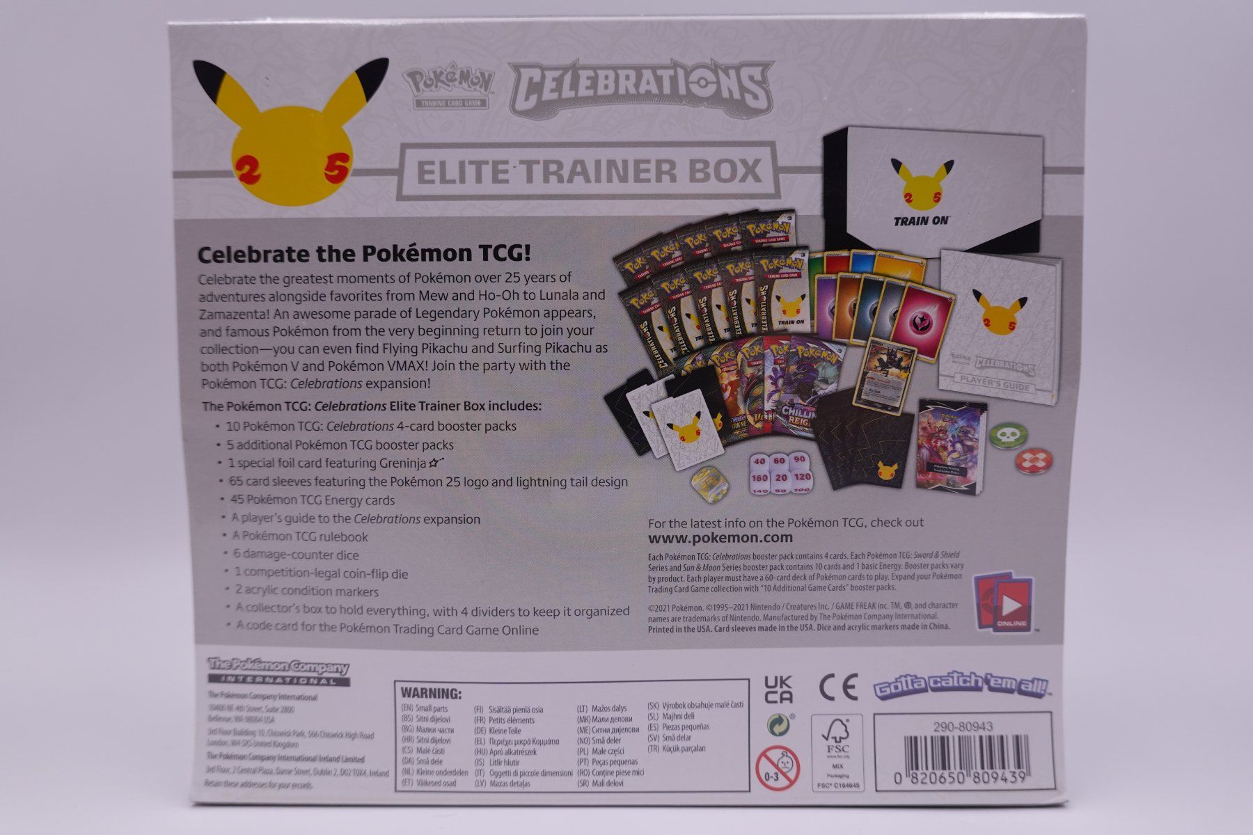 Pokémon Carte collezionabili: Pokemon Celebrations Elite Trainer Box – Nuovo e nell'imballaggio originale da Herisau venduto da ZelliZone 1