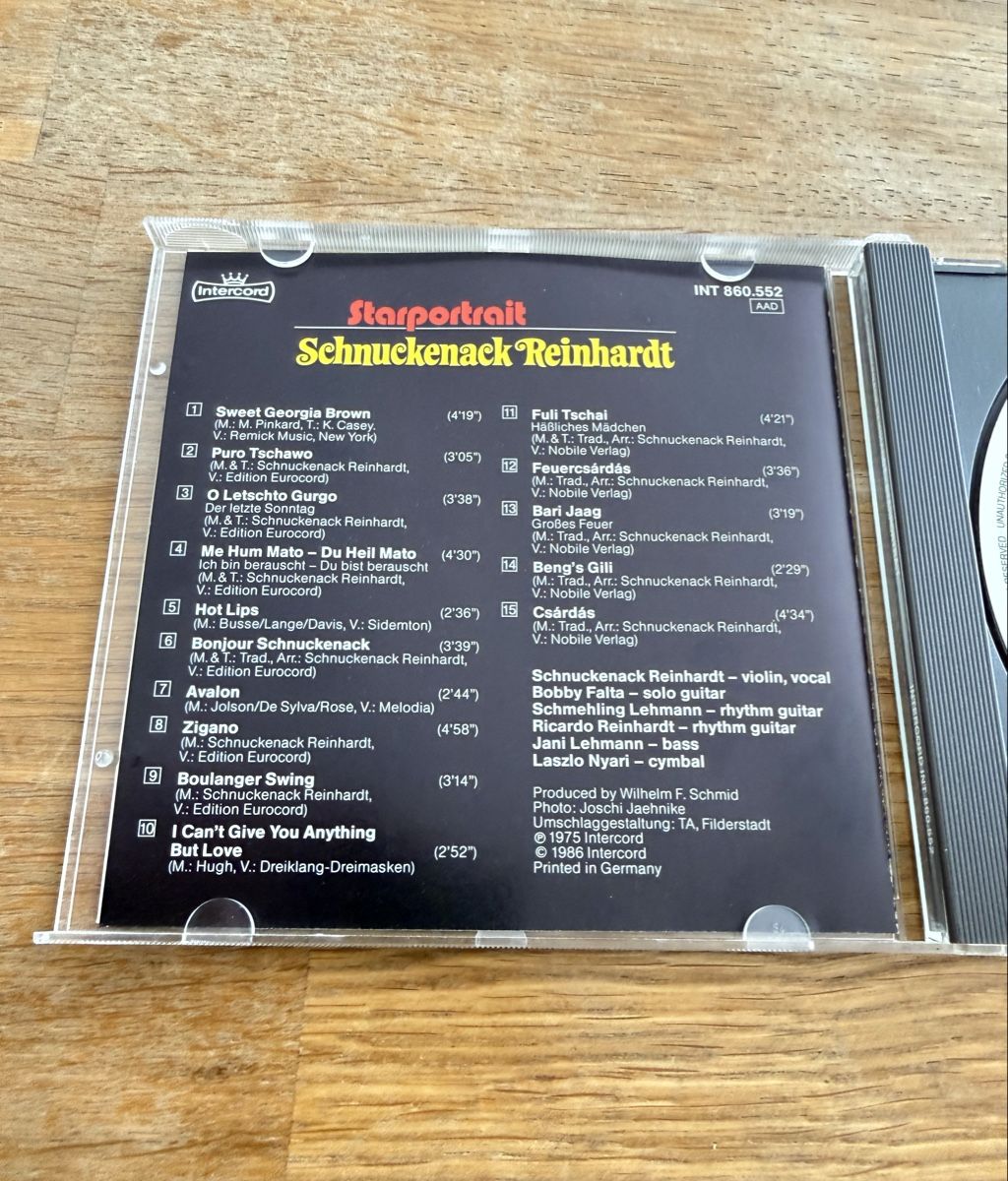 CD: CD Schnuckenack Reinhardt Starportrait – Usato da Goldach venduto da Messerguru 3