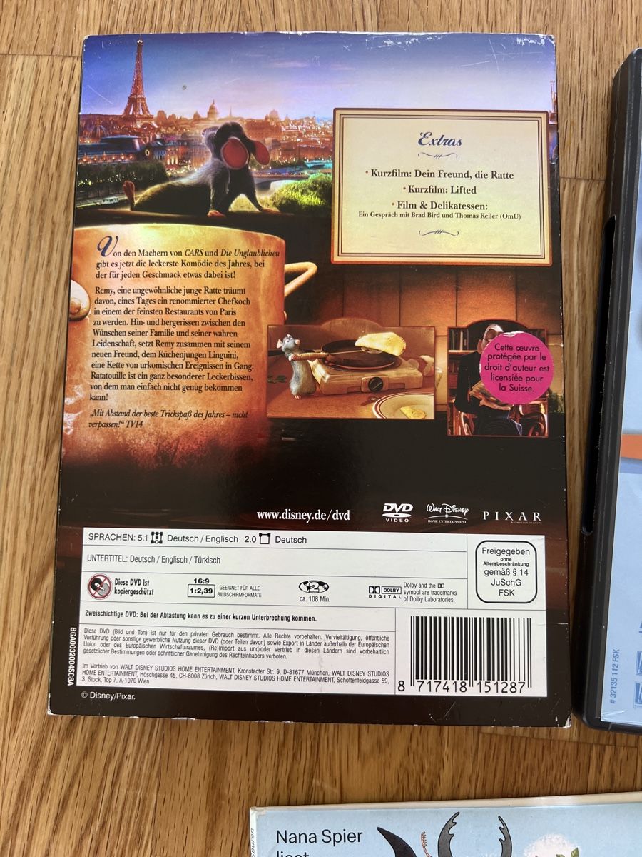 Tutti i DVDs: Ratatouille und Garfield 2 dvd – Usato da Zell  ZH venduto da sweety052 1