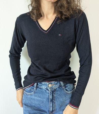 Damen Pullover Tommy Hilfiger  V-Ausschnitt M