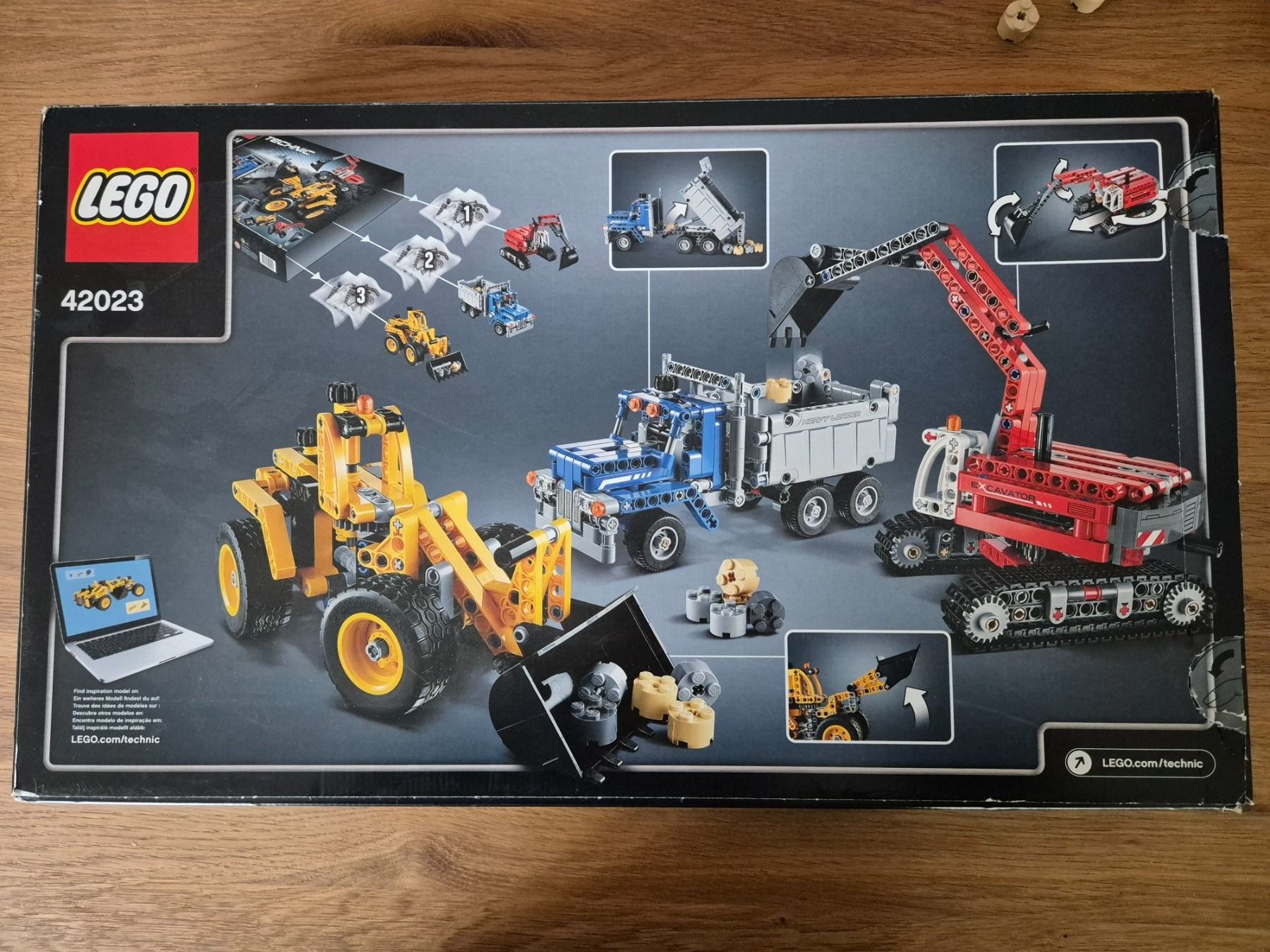 Lego Giocattoli: Lego TECHNIC 42023 - BAUSTELLE kpl. + anleitung+karton – Usato da Leimbach TG venduto da lachende 7