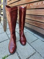 Lederstiefel Vintage braun Italy Honne gr. 38,5