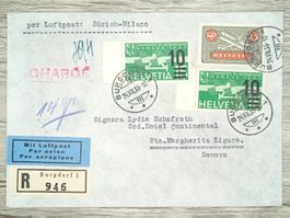 TR78 Enveloppe + Timbre Suisse 1935