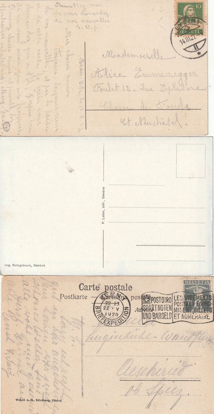 Cartoline postali: 15 verschiedene alte Ansichtskarten Schweiz – Usato da Rupperswil venduto da Ema10 3