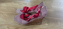Sommer Schuhe mit Keilabsatz 36