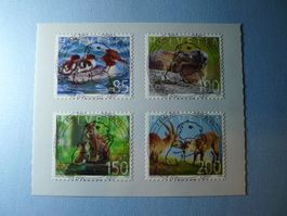 2020 Sondermarken  Tierfamilien 1773-1776 ET Vollstempel