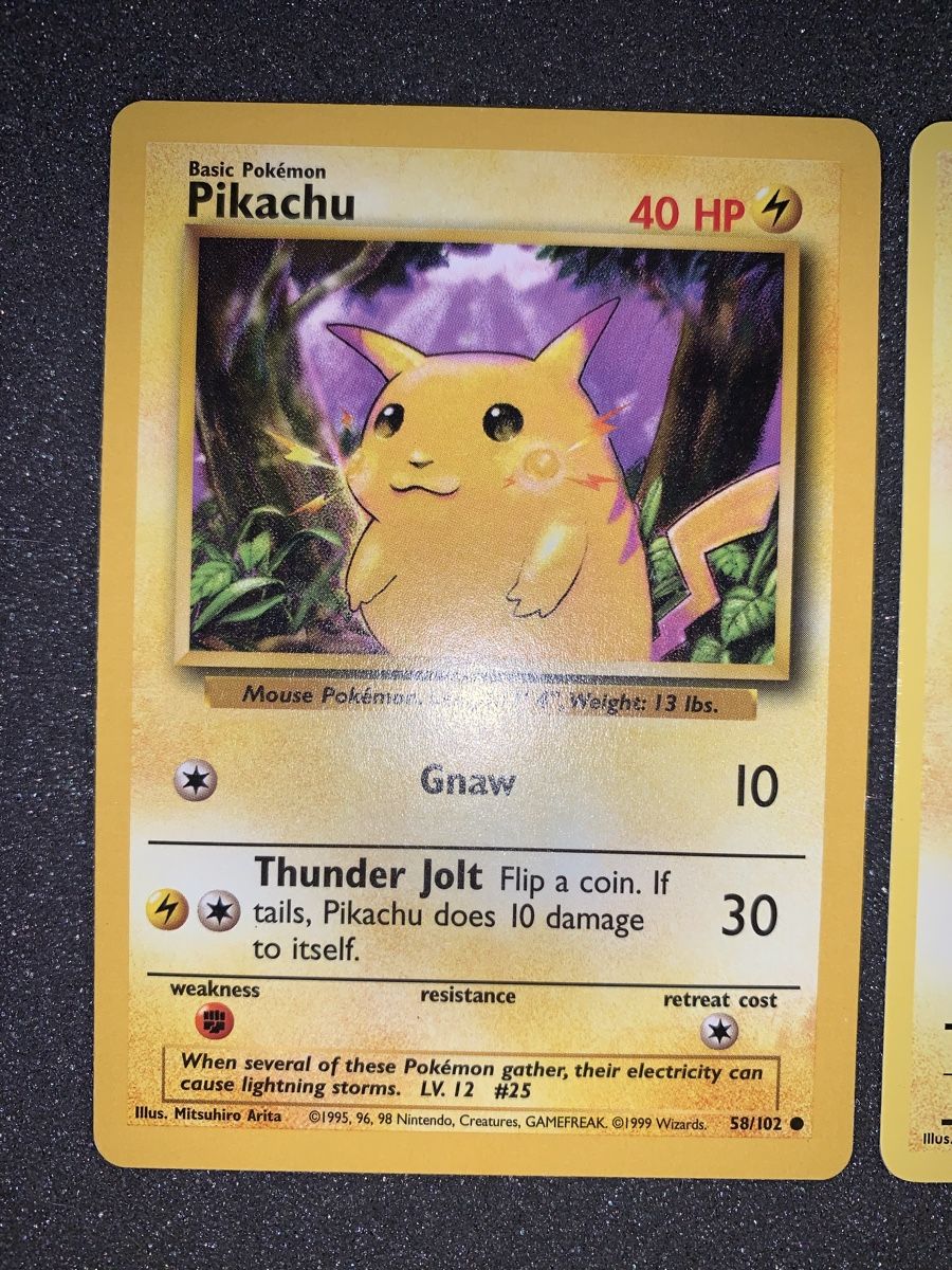 Pokémon Carte collezionabili: Pikachu 58/102 1999 – Usato da Bironico venduto da ars_z6lb 1