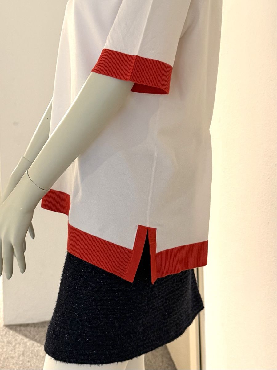 Maglioni & Felpe: Gai pull blanc et rouge dame 40-42 – Nuovo (secondo la descrizione) da Genève venduto da flocon06 4