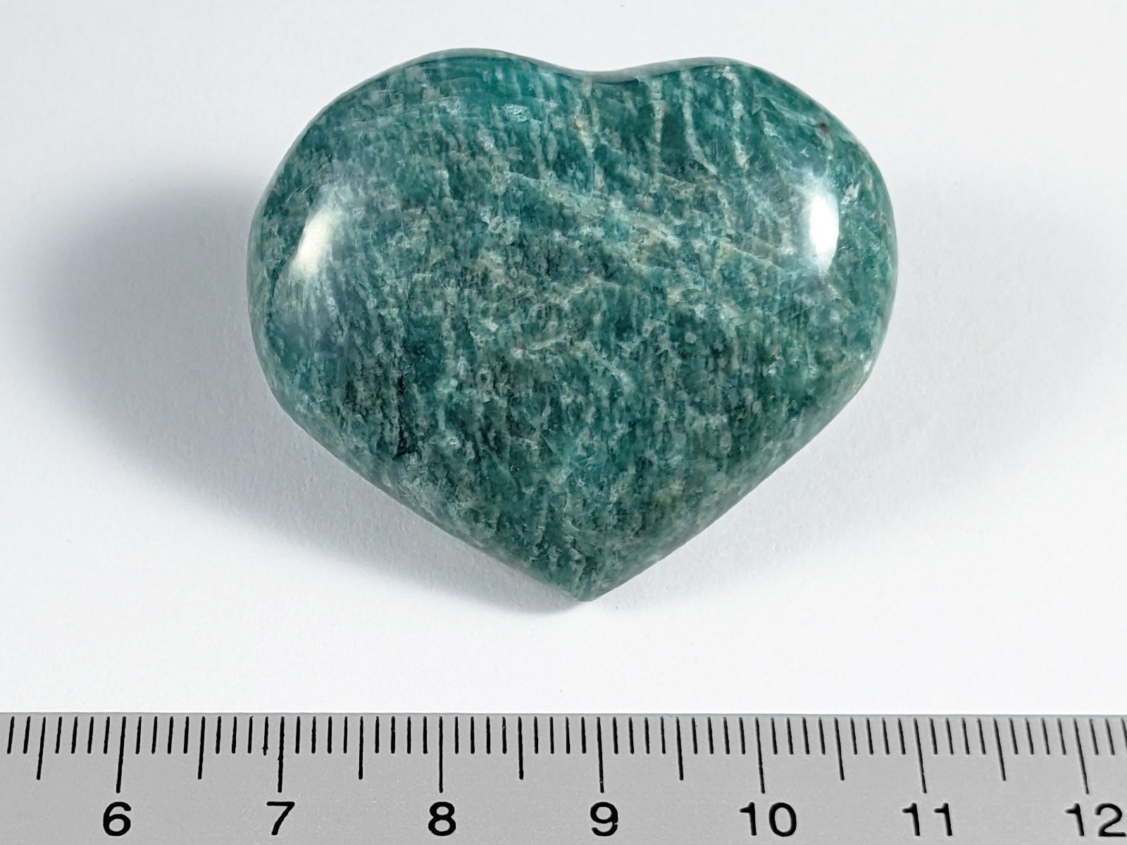 Minerali & Pietre curative: Amazonit Herz/Puffy Heart 4,2cm, 33 Gramm – Nuovo e nell'imballaggio originale da Meilen venduto da StoneGarden