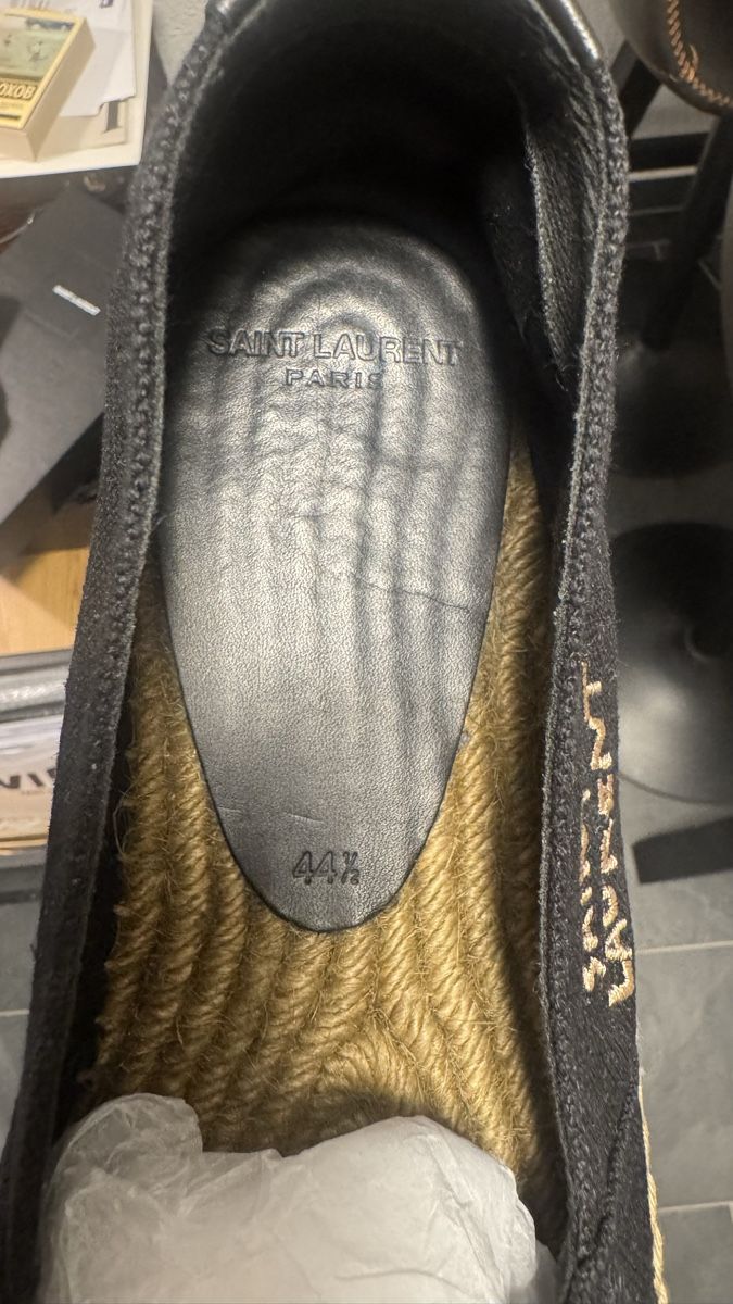 Saint Laurent Scarpe da uomo: Saint Laurent Black Canvas Espadrilles - 44 1/2 – Usato da Brugg AG venduto da GiovanniVercetti 2