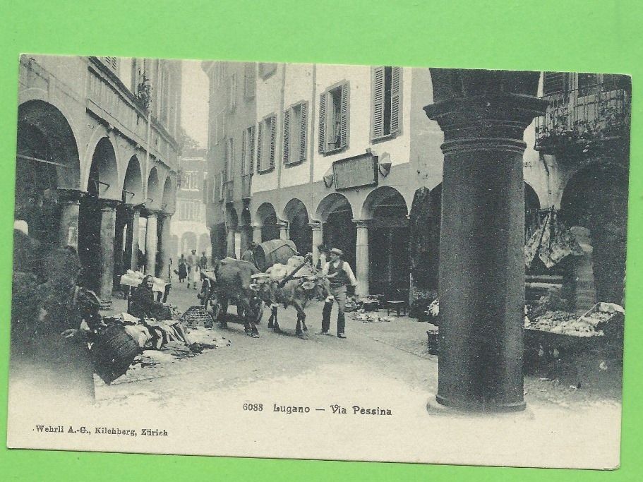 Cartes postales: Lugano - Via Pessina – D'occasion à Zürich par t24_de