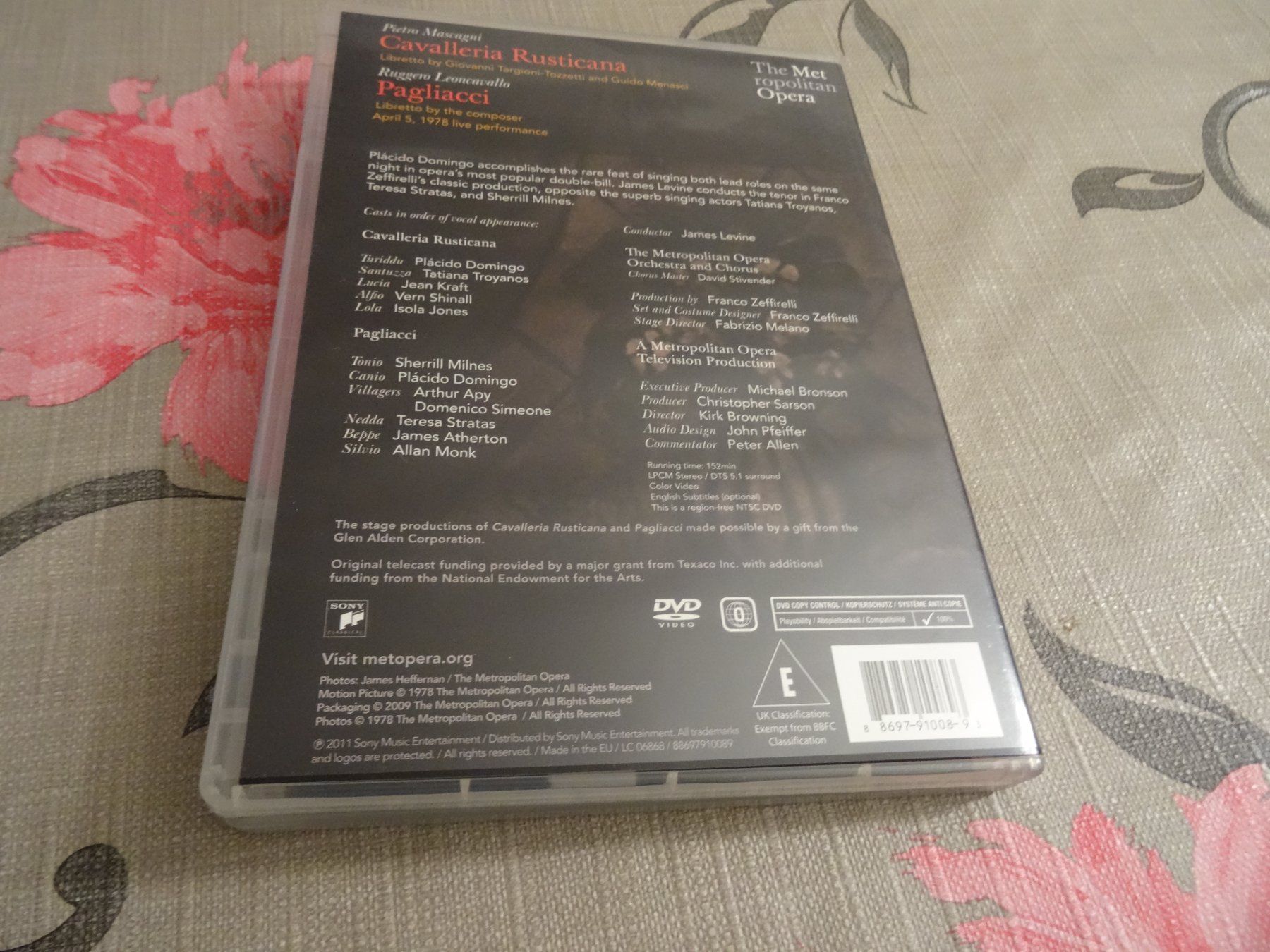 Alle DVDs: Mascagni - Cavalleria Rusticana -Pagliacci DVD OPER – Gebraucht aus Olten von Disc-Ausverkauf 2