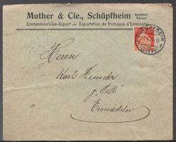 SCHÜPFHEIM, 11.I.21  Muther & Cie,  Emmentalerkäse-Export