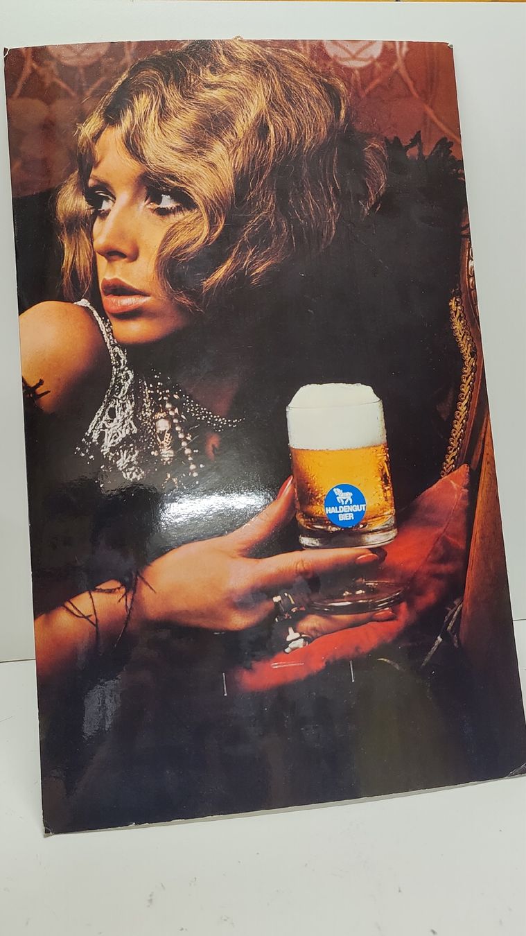 Poster & Bilder: Werbeplakat Karton Bier Fr.Halengut (L26) – Gebraucht aus Neuenhof von bro_9zsg