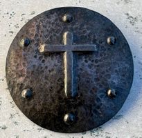Brosche Kreuz rund 800 Silber