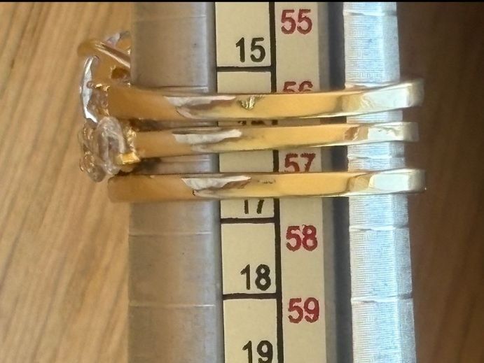Ringe: Luxus Elegante Trio Gr:18/8 Ring   Farbe: Gold – Neu (gemäss Beschreibung) aus Bremgarten AG von nullpunktnull 6