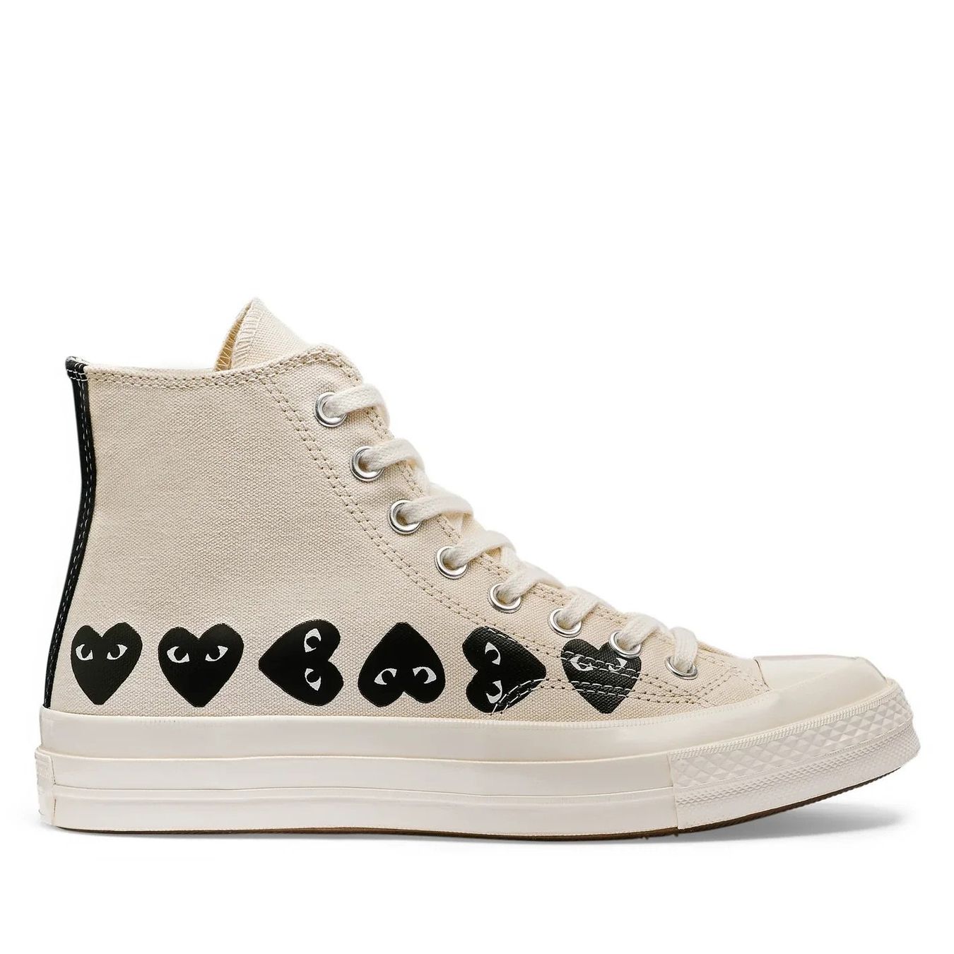 Comme Des Garcons Scarpe da uomo: Comme des Garçons PLAY x Converse Chuck 70 Offwhite 35 – Nuovo e nell'imballaggio originale da Zürich venduto da DClaudia