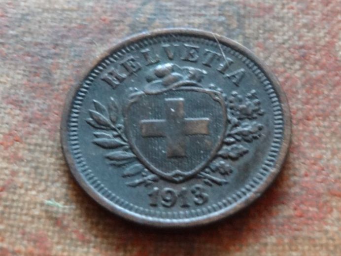 Tutti le monete: 1 Rp. 1913  (A) – Usato da Romanel-sur-Lausanne venduto da Swift13