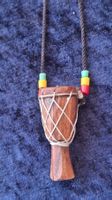 Afrikanische Trommel Bongo Halskette aus Holz